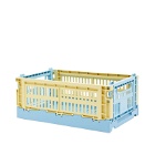 HAY Small Recycled Mix Colour Crate in Dusty Yellow