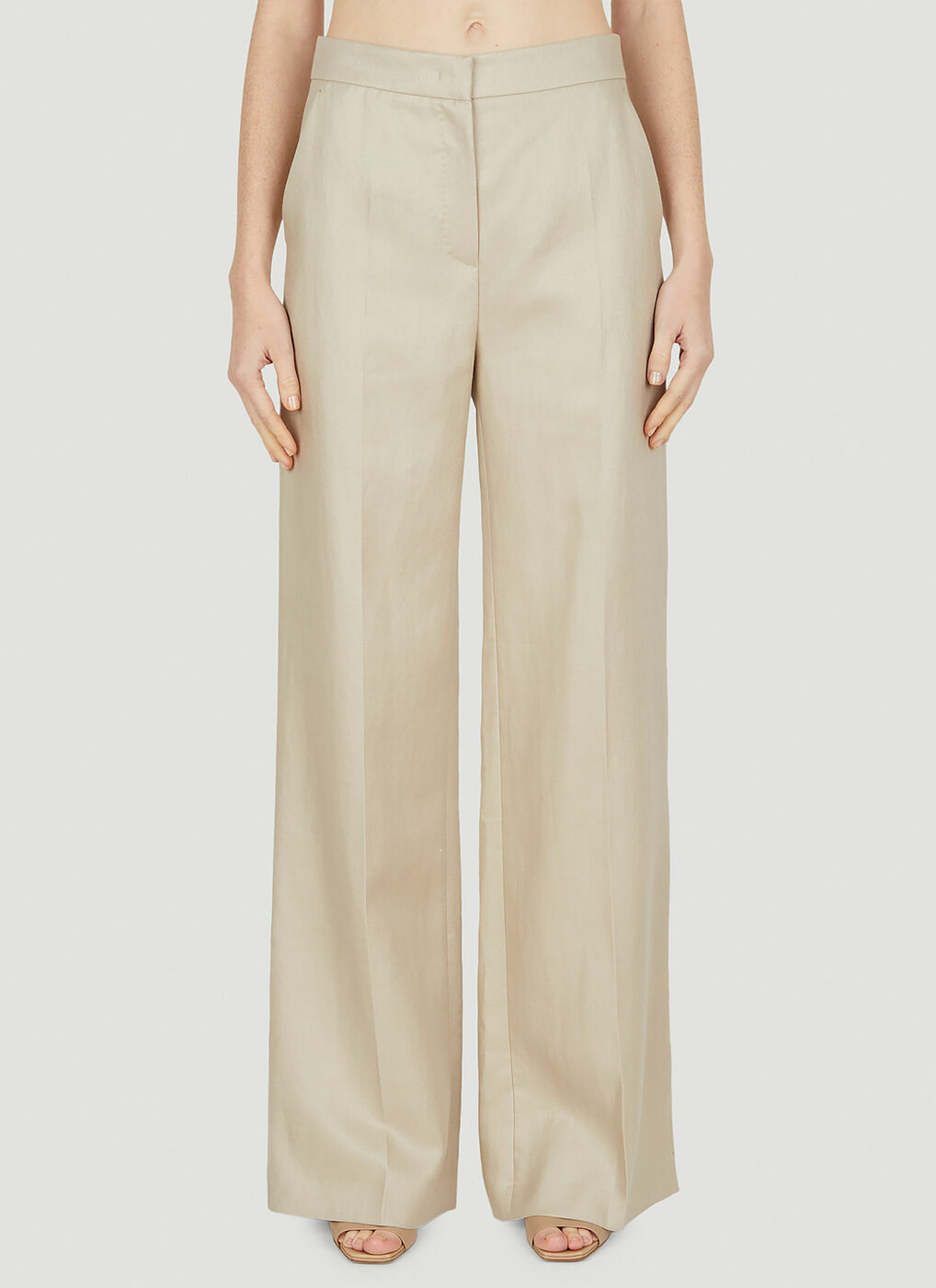 Max Mara - Zarelia Linen Pants in Beige Max Mara