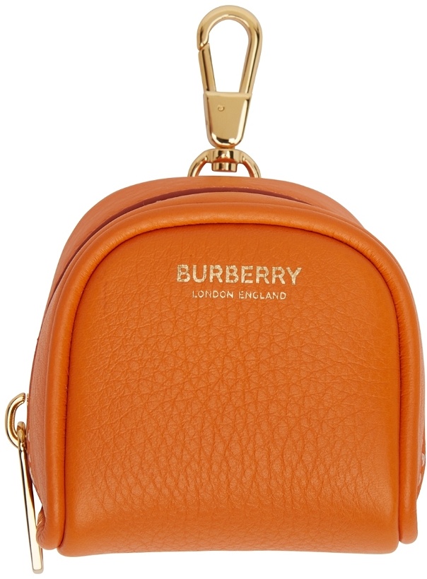 Photo: Burberry Orange Cube Bag Charm Keychain