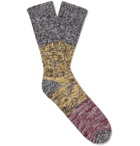 Thunders Love - Charlie Colour-Block Mélange Recycled Cotton-Blend Socks - Multi