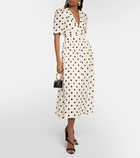 Zimmermann Polka-dot linen midi dress