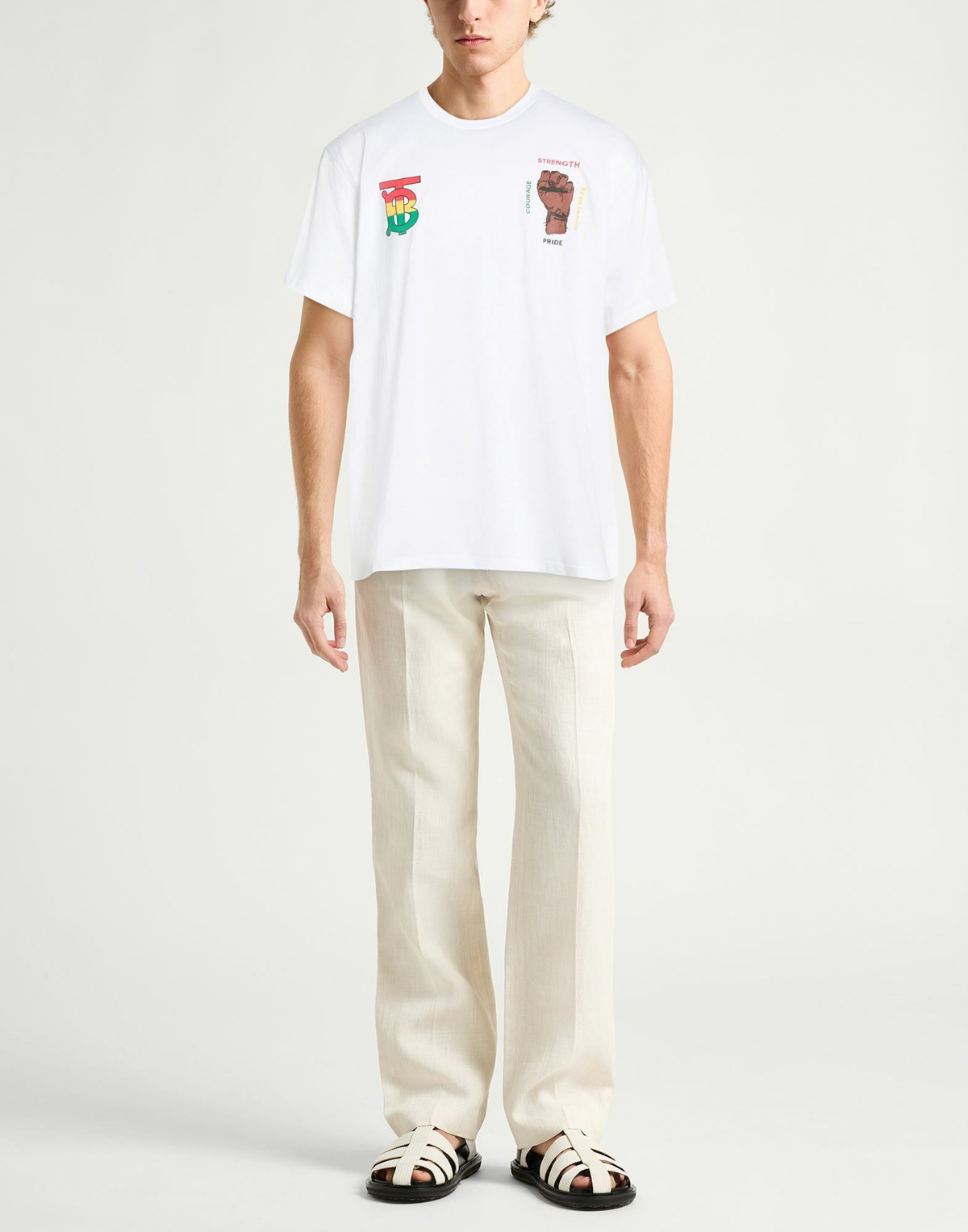 Burberry Mens T-shirt in White