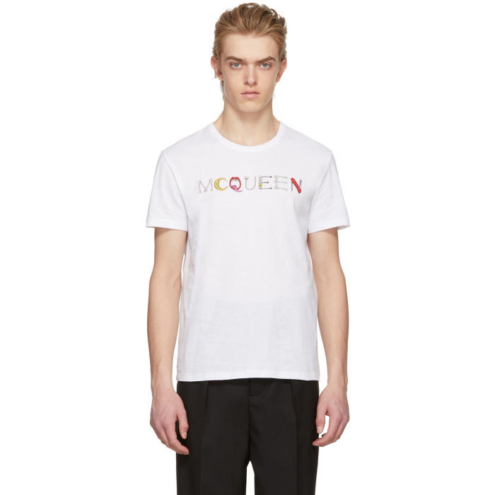 Photo: Alexander McQueen White Logo T-Shirt 