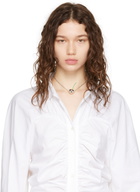 YVMIN Silver Perforated Cherry Necklace