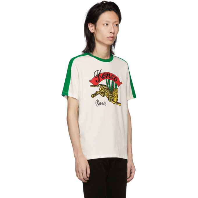 Kenzo Paris White Classic Tiger Short Sleeve T-Shirt