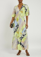 Forte_forte Garden-print Silk-twill Maxi Dress Multicoloured