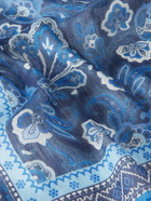 Etro - Paisley-Print Linen and Silk-Blend Voile Pocket Square