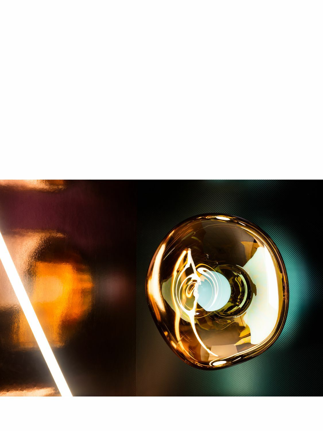 TOM DIXON Gold Led Melt Mini Surface Wall Lamp