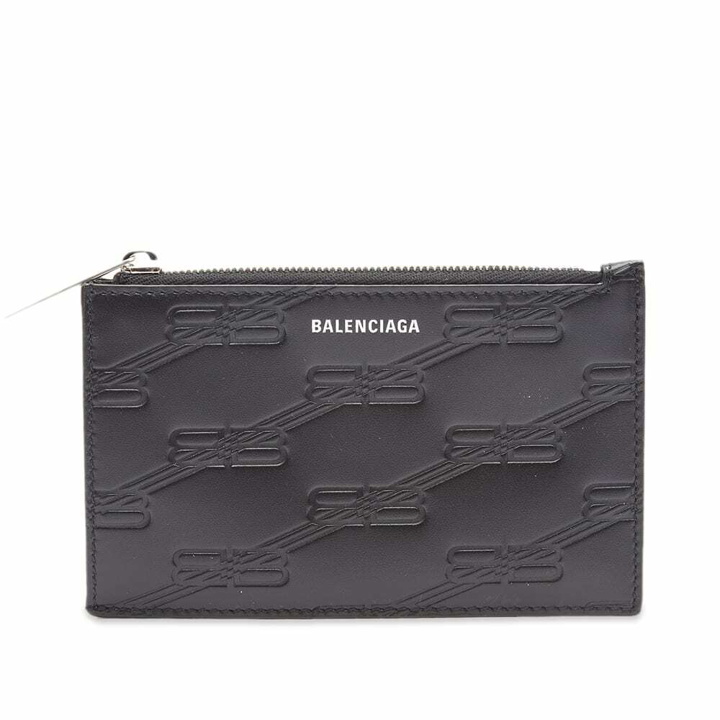 Photo: Balenciaga Men's BB Logo Coin Wallet in Black