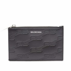 Balenciaga Men's BB Logo Coin Wallet in Black