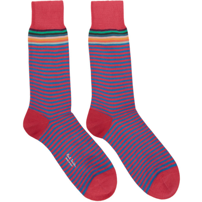 Photo: Paul Smith Pink Artist Stripe Socks