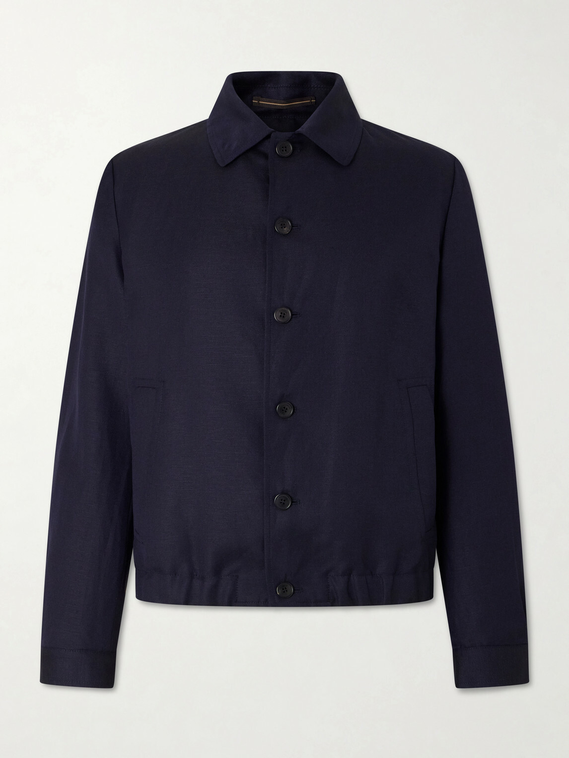 Slowear - Wool and Linen-Blend Bomber - Blue