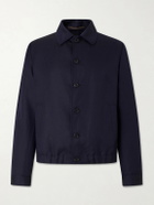 Slowear - Wool and Linen-Blend Bomber - Blue