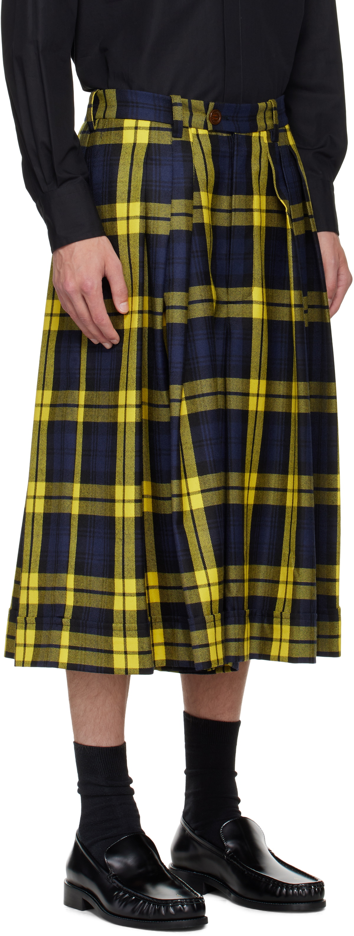 Vivienne Westwood Yellow & Navy Culottes Shorts