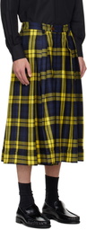Vivienne Westwood Yellow & Navy Culottes Shorts