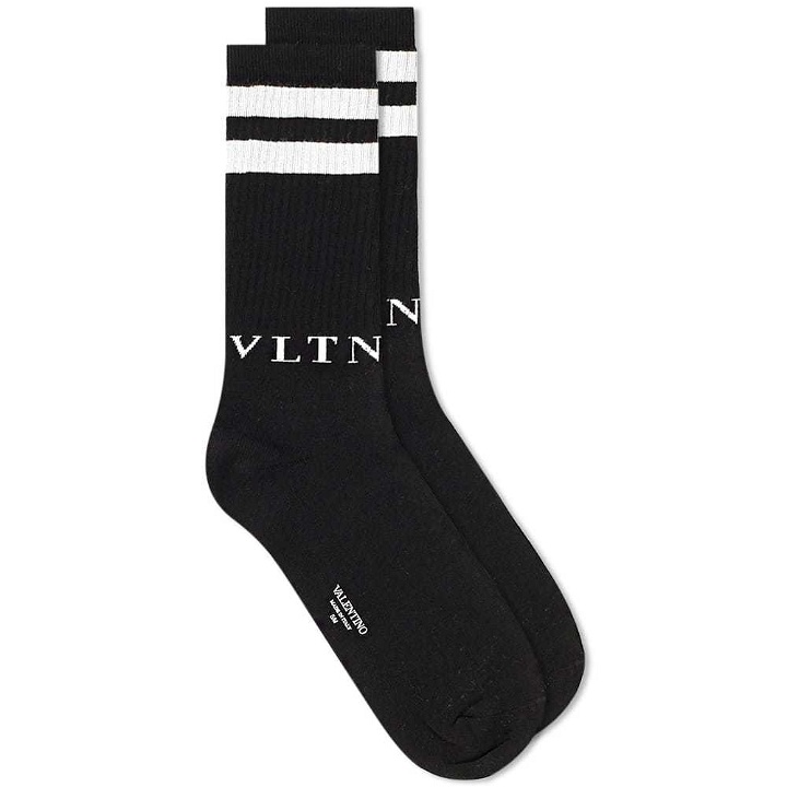 Photo: Valentino VLTN Sport Sock Black & White
