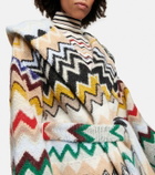 Missoni - Zig-zag knit wool-blend wrap coat