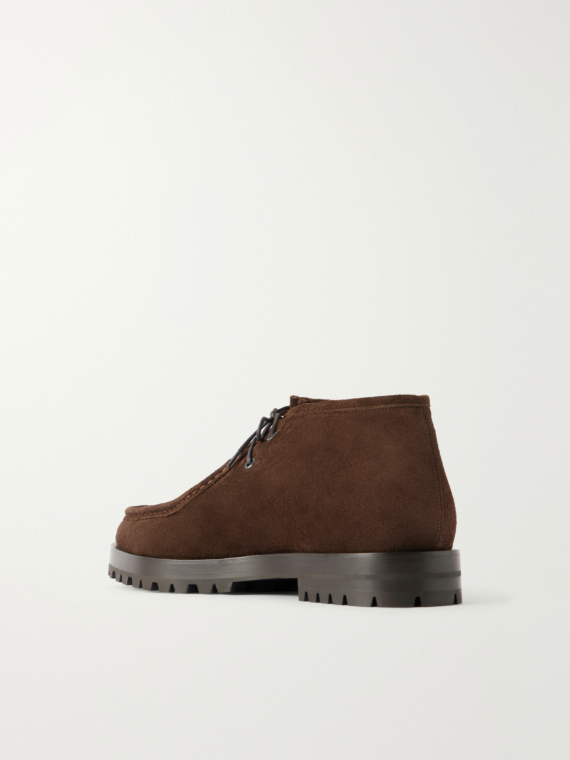 Manolo Blahnik - Hawick Suede Lace-Up Boots - Brown