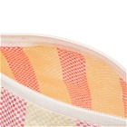 HAY Recycled Candy Stripe Wash Bag - Small in Red/Yellow