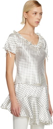Sandy Liang White Nickie Blouse
