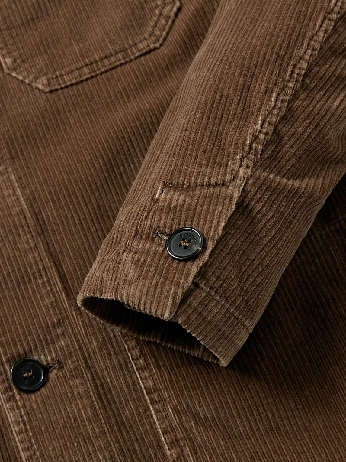 Incotex - Cotton-Blend Corduroy Chore Jacket - Brown