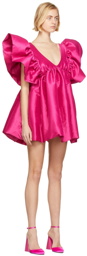 Kika Vargas Pink Adri Short Dress