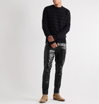 SAINT LAURENT - Skinny-Fit Stretch Coated-Denim Jeans - Black