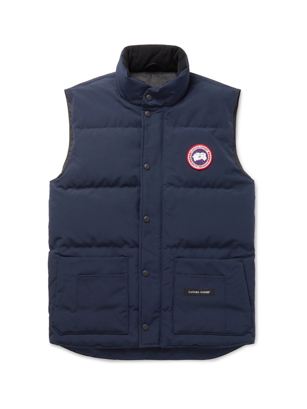 Photo: CANADA GOOSE - Slim-Fit Freestyle Crew Quilted Arctic Tech Down Gilet - Blue