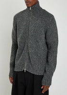 Ymc Nova Wool-blend Cardigan Dark Grey