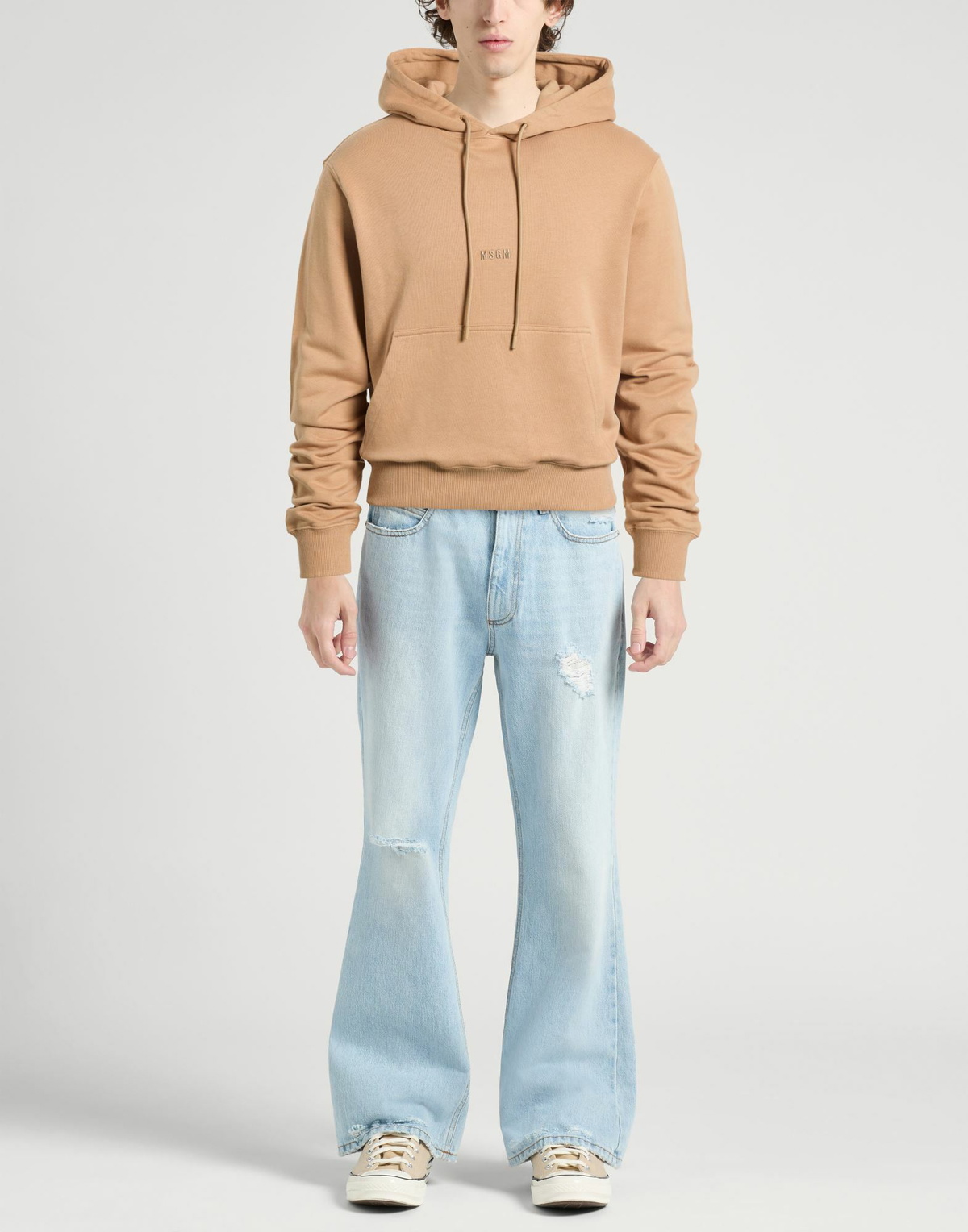 Msgm Mens Sweatshirt in Camel