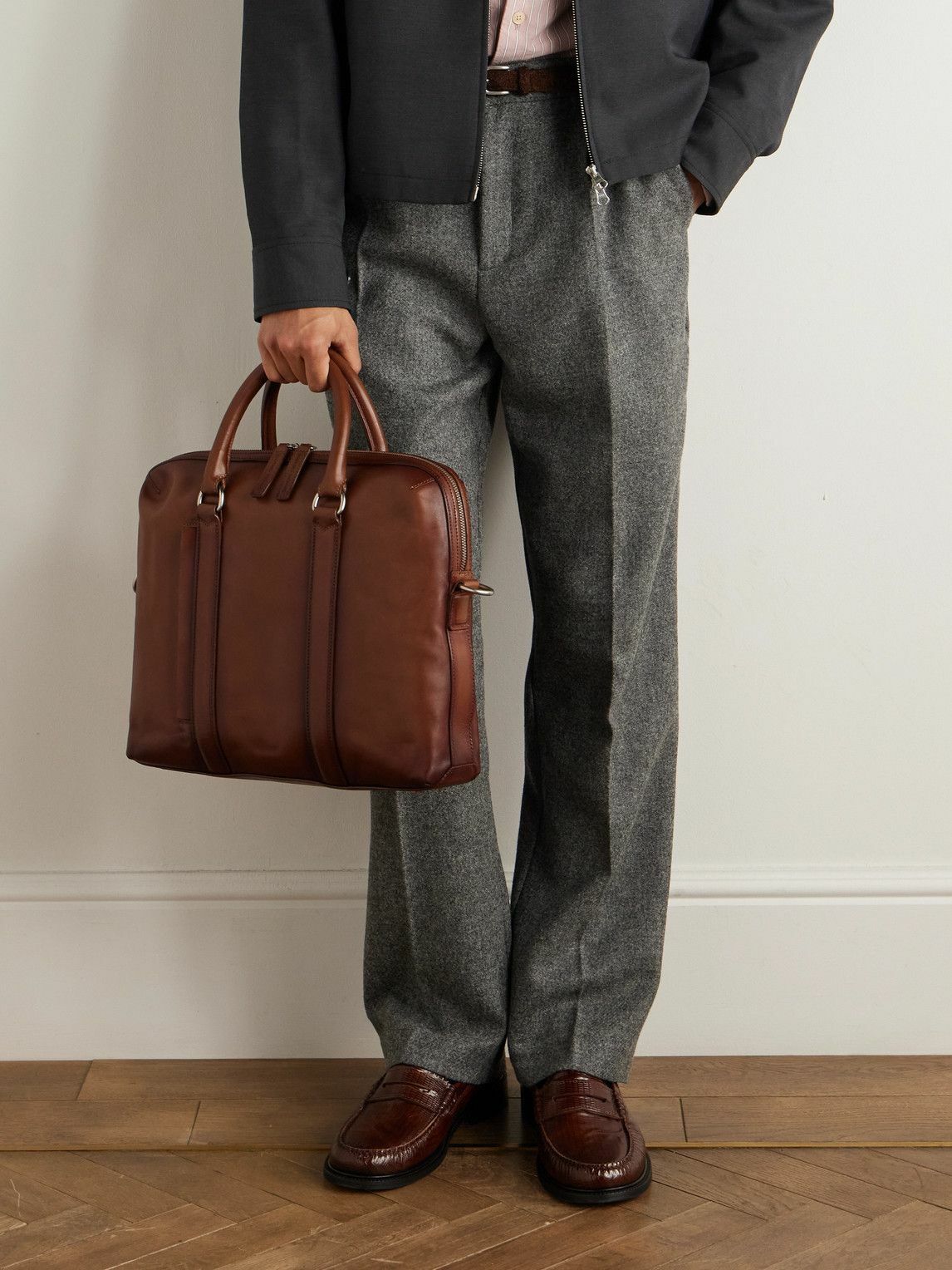 Officine Creative - Quentin 019 Leather Briefcase
