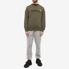 Moncler Men's Jersey Track Pant in Grey Melange