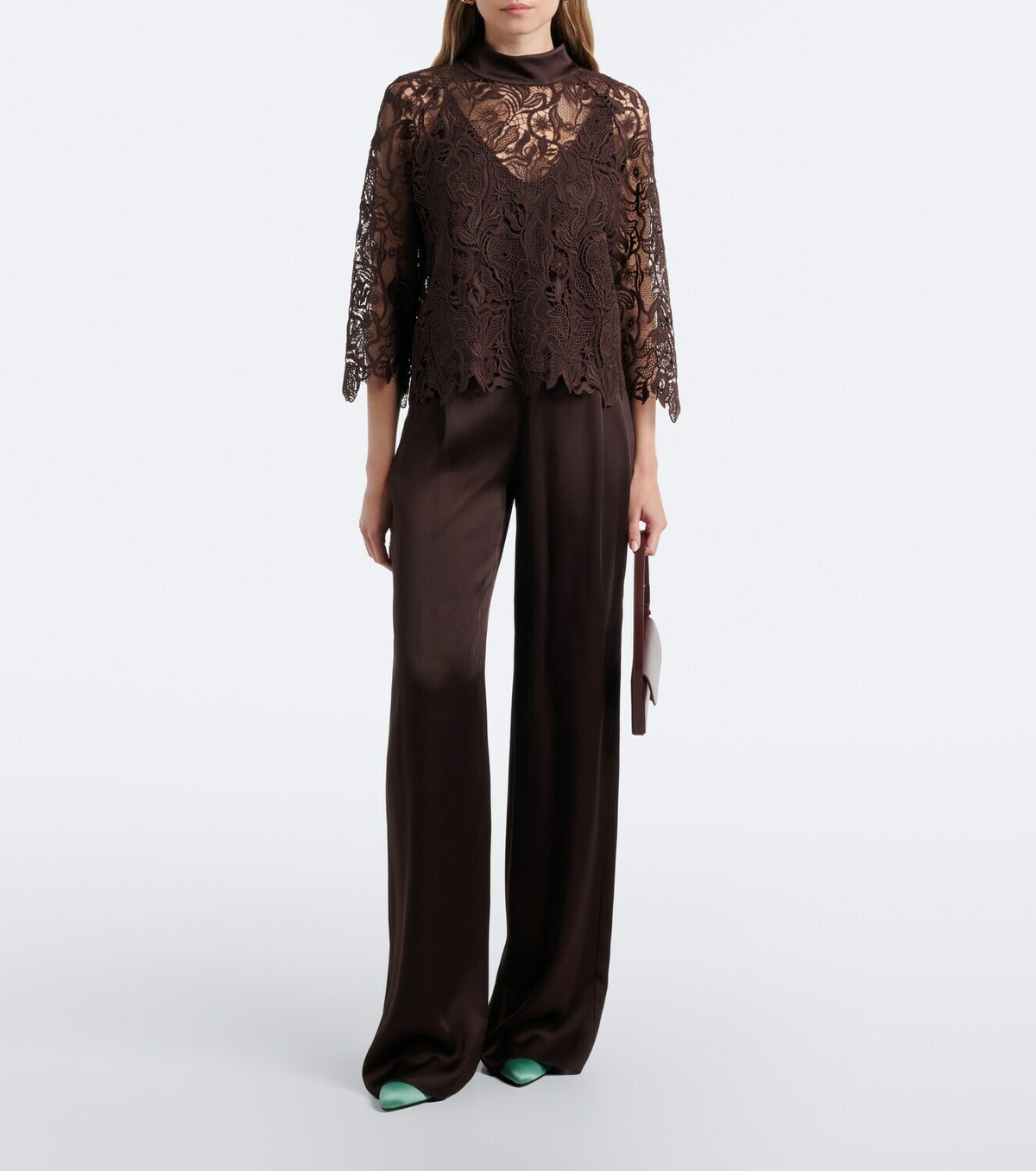 Max Mara Floral lace top