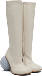 YUME YUME Beige Ball Tall Boots