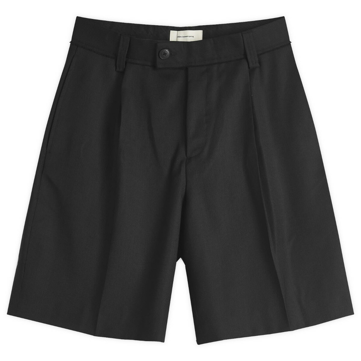 Photo: mfpen Men's Classic Shorts in Fine Black Stripe