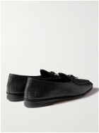 RUBINACCI - Marphy Woven Leather Loafers - Black - EU 40