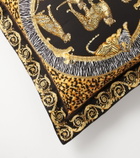 Versace Home Logo printed cotton satin cushion
