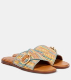 Clergerie Irme raffia slides