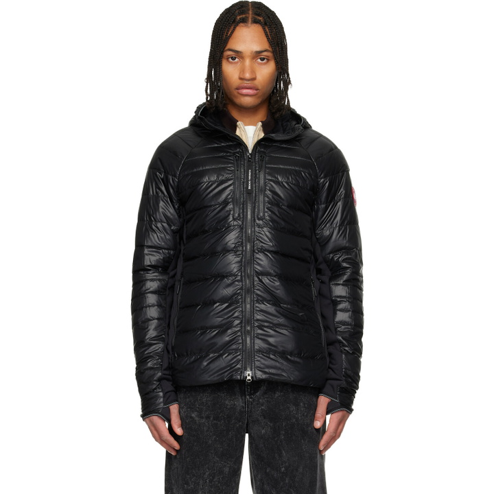 Photo: Canada Goose Black HyBridge Lite Hooded Down Jacket