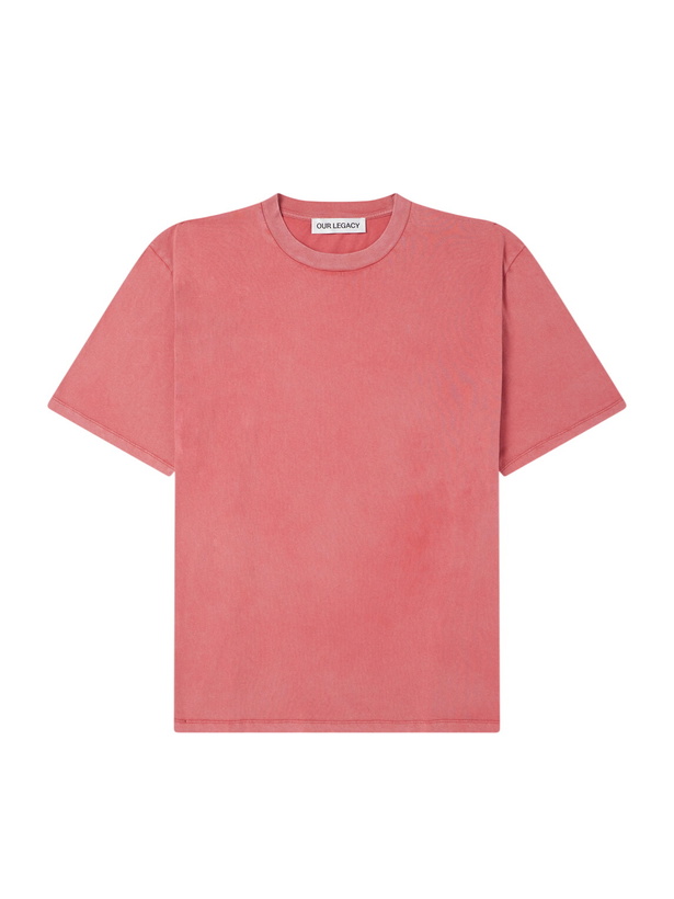 Photo: Our Legacy - Box Cotton-Jersey T-Shirt - Pink