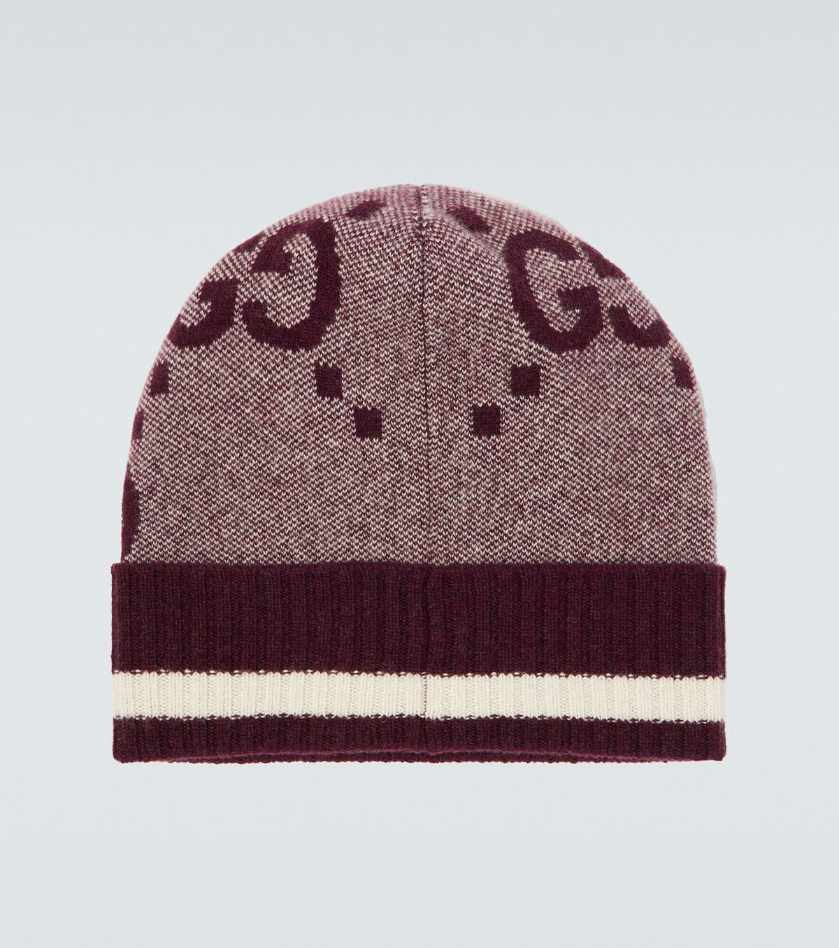 【GUCCI】 GG jacquard cashmere beanie GG jacquard cashmere beanie in brown - Gucci | Mytheresa