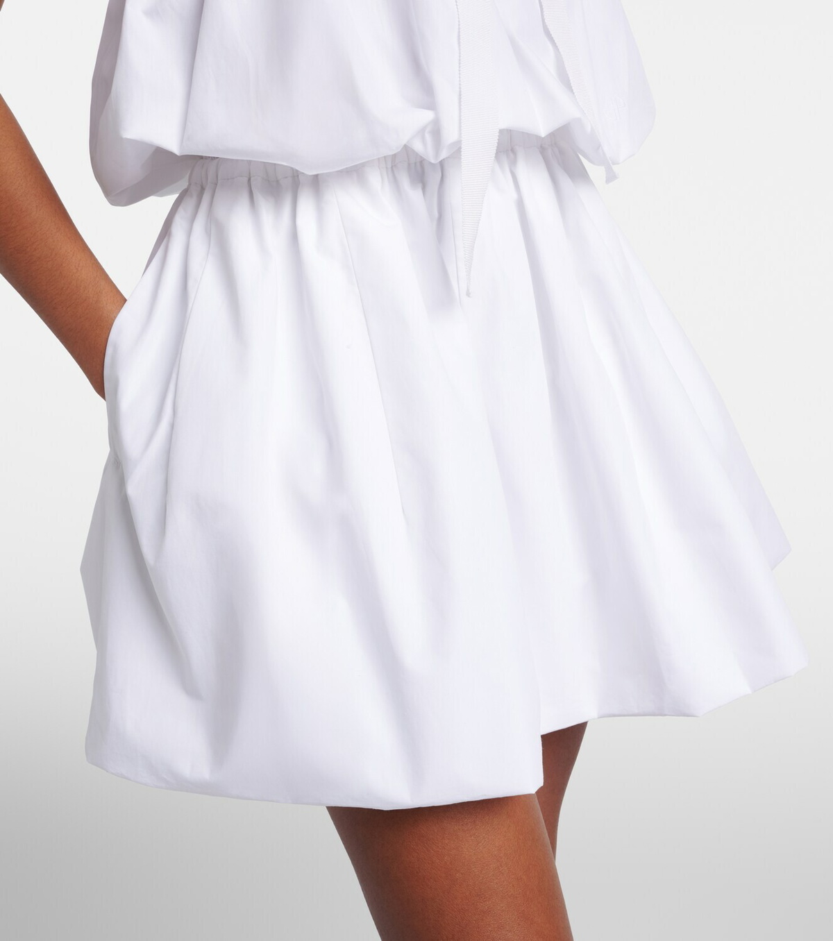 Patou Halterneck cotton minidress