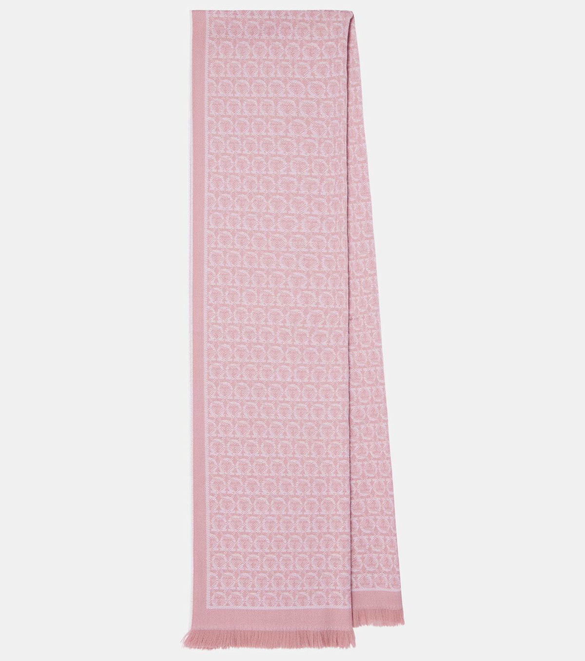 Ferragamo Fringed logo wool scarf