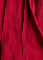 Marques' Almeida Asymmetric Cotton-blend Midi Wrap Dress Red