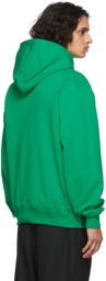 Helmut Lang Green Macro-Mix Hoodie