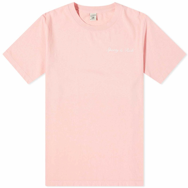 Photo: Sporty & Rich Syracuse T-Shirt in Rose