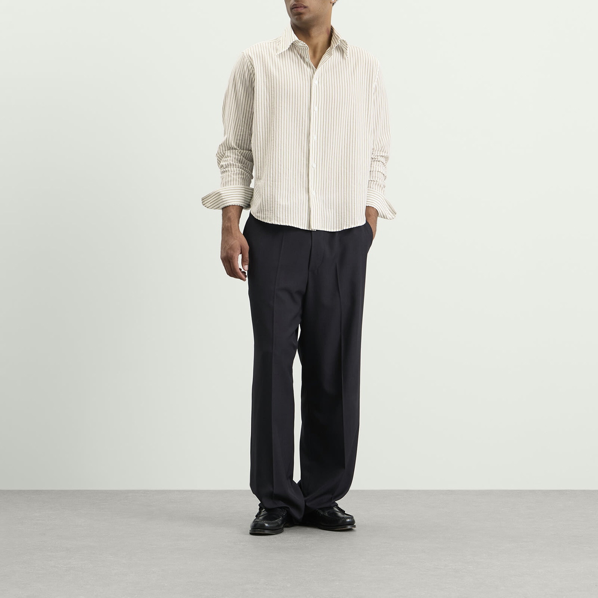 Second/Layer Men's Second Layer Sherman Shirt in Stripe