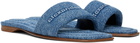 Alexander Wang Blue Vy Pool Slides