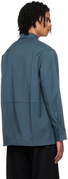 Jil Sander Blue Flap Pocket Shirt