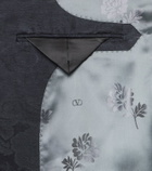 Valentino Floral jacquard linen and silk blazer